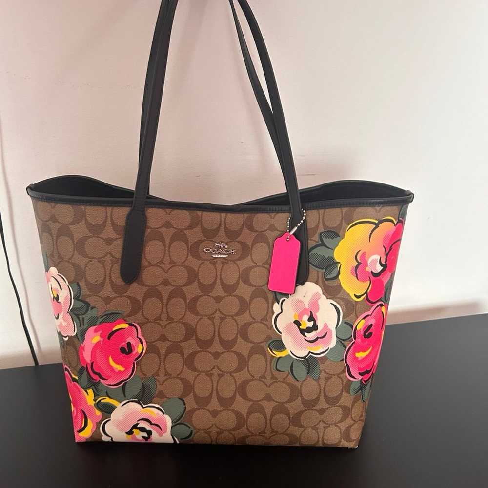 Coach floral tote bags - image 1