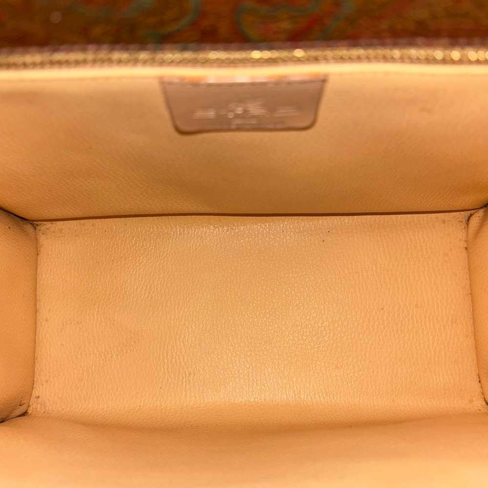 Etro box tote with tortoise shell colored handles - image 3