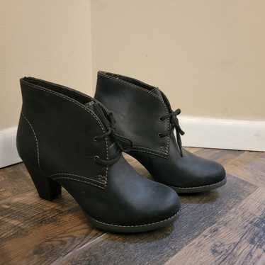 Clarks Leather Heel Boots NWOT