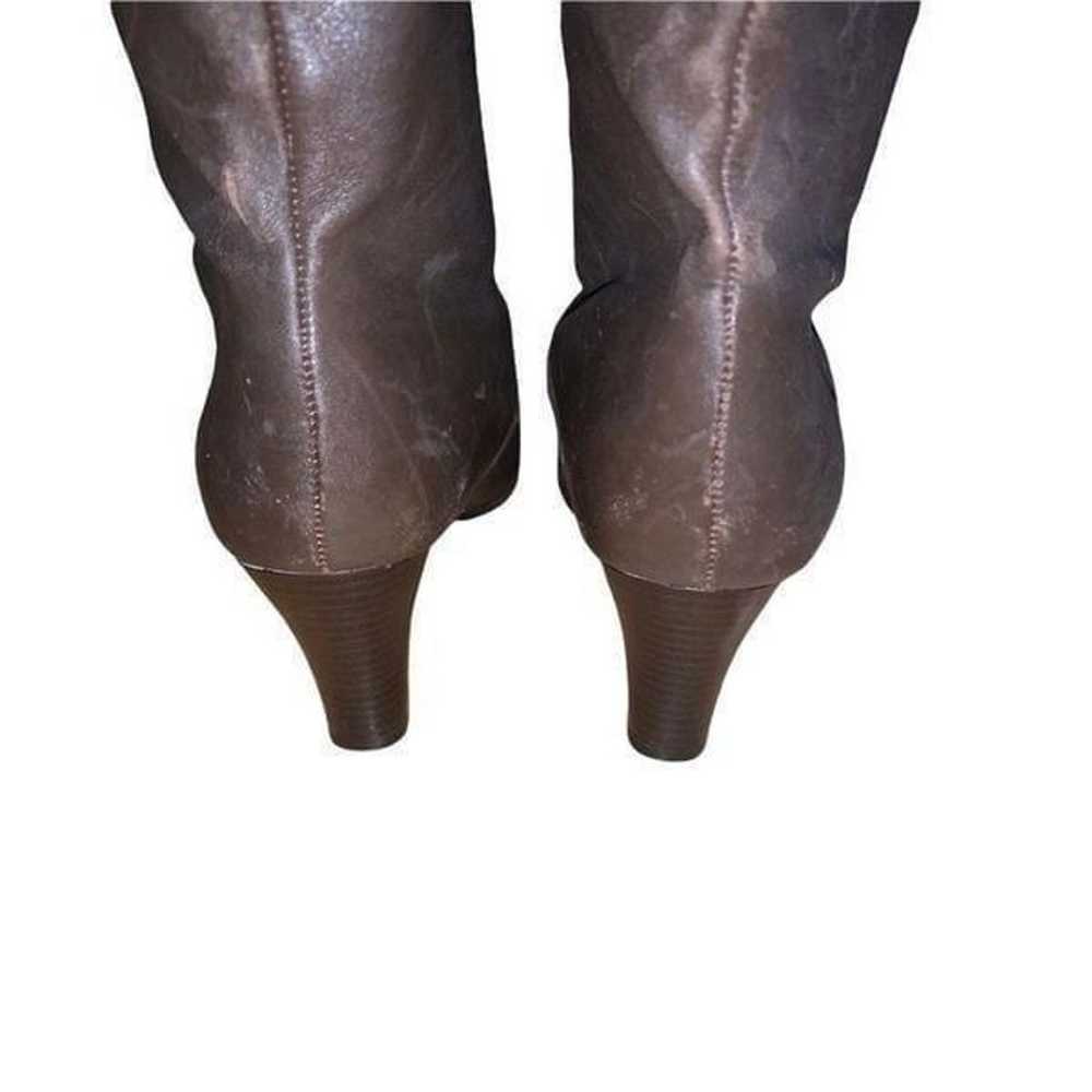 Markon "Fly-B" Leather Mid-Calf Heeled Boots - image 4