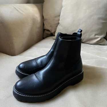 Solid Black Leather Dolce Vita Boots