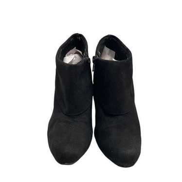 FIONI Faux Suede Ankle Booties Size 6 Black