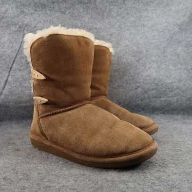 Bearpaw Shoes Womens 9 Boots Winter Shearling Abig