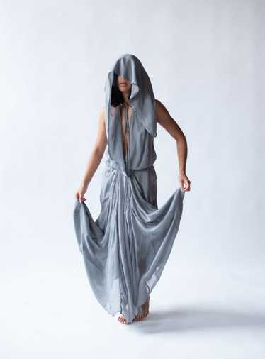 Gray Chiffon Hooded Dress | Vivienne Westwood Cout