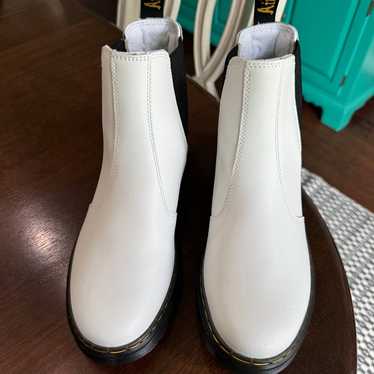 White Doc Martens Chelsea Boots