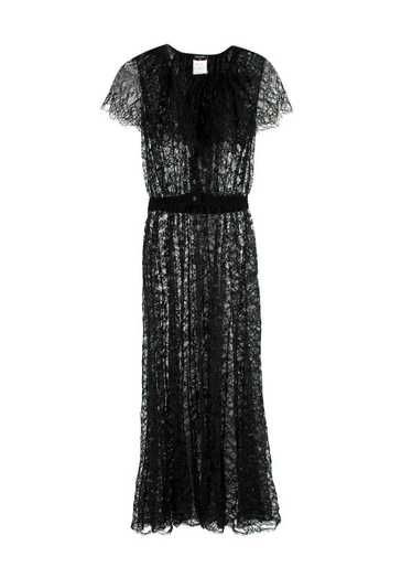 Managed by hewi Chanel Black Lace Maxi Dress