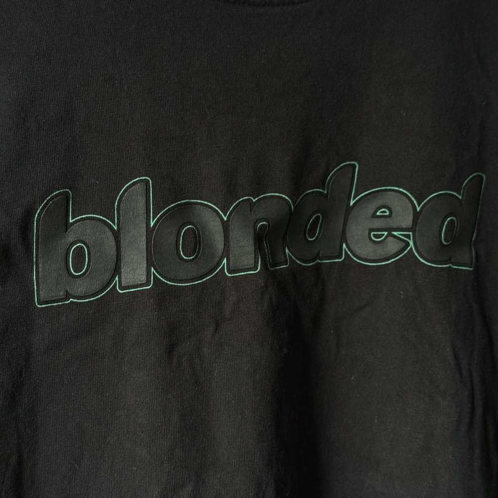 Frank Ocean XS Black/Green outline Blonded Logo T… - image 3