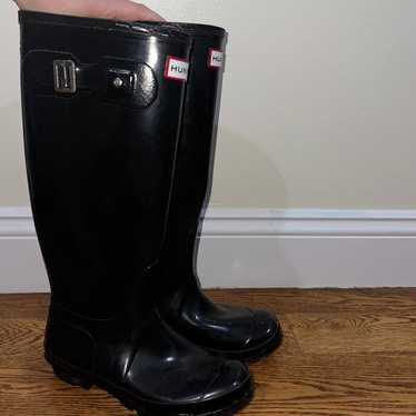 Original Hunter Tall Gloss Black Rain Boots