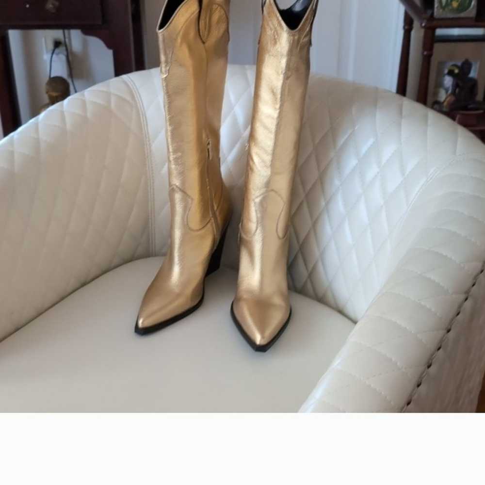 Marc Fisher gold boots - image 1