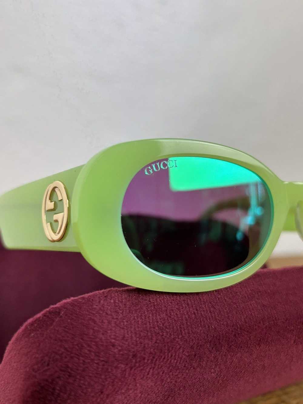 Gucci Gucci Neon Green Seasonal Icon Sunglasses G… - image 3