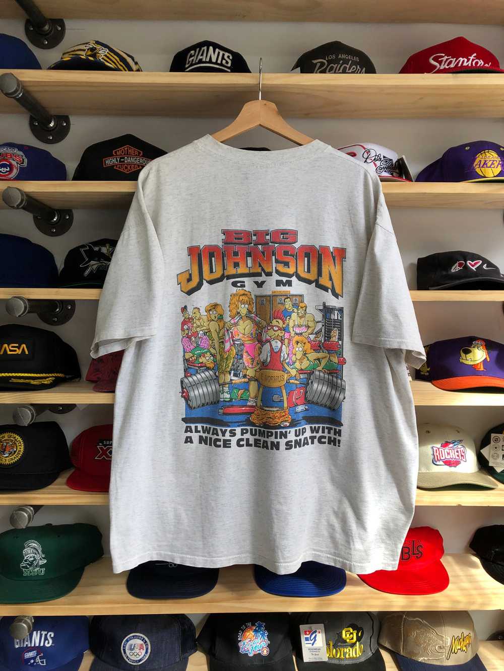 Vintage Big Johnson’s Gym Tee Size XL - image 1