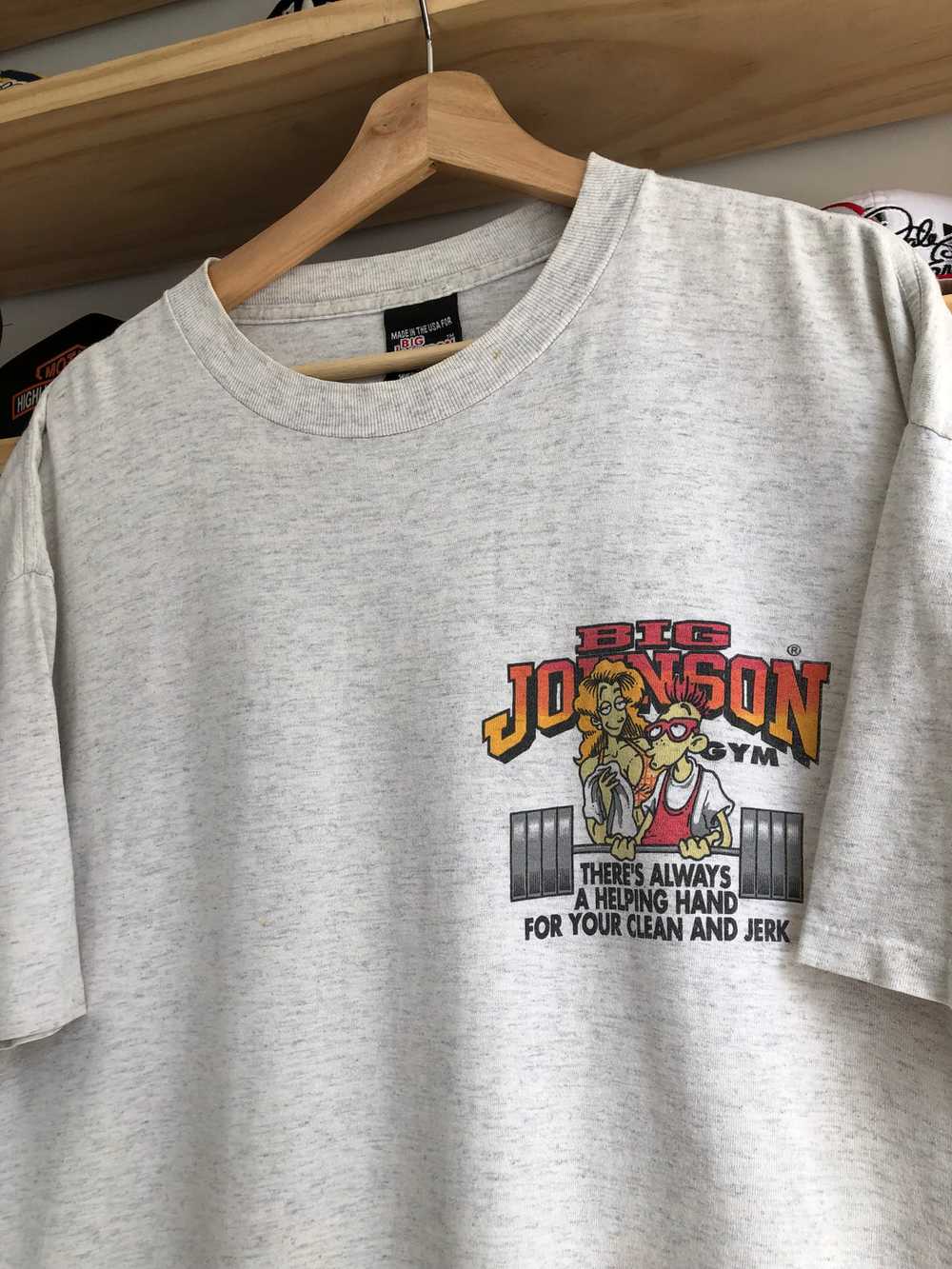 Vintage Big Johnson’s Gym Tee Size XL - image 3