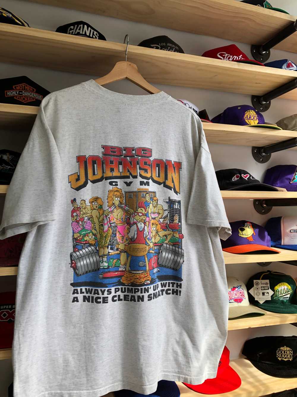 Vintage Big Johnson’s Gym Tee Size XL - image 4