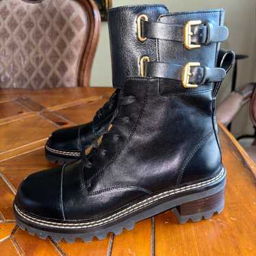 See by Chloe Mallory combat boots NEW