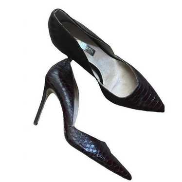 Louise et cie python croc leather d’orsay heels