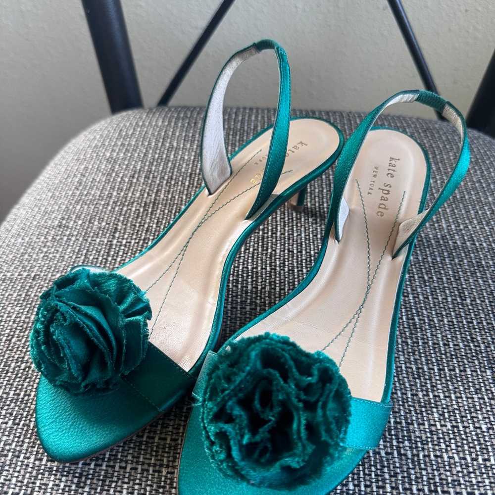 Kate Spade Emerald Green Heels - image 2