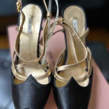 Miumiu satin highheel sandals size36 - image 1
