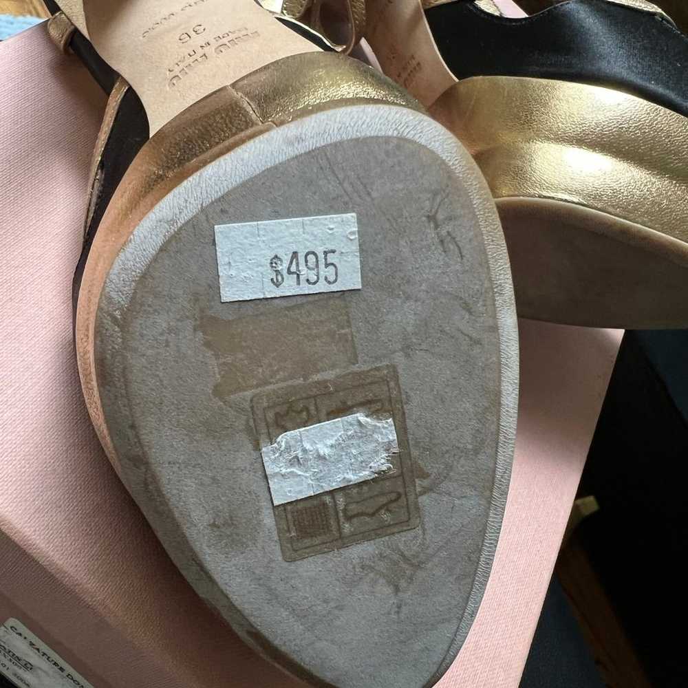 Miumiu satin highheel sandals size36 - image 5