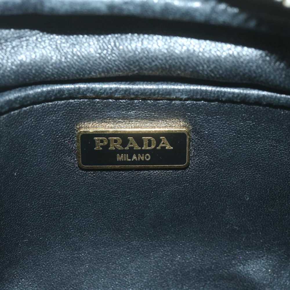 Prada PRADA Shoulder Bag Leather Black Red Auth 6… - image 9