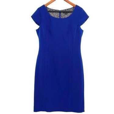 Tahari Women’s Cobalt Blue Sheath Dress