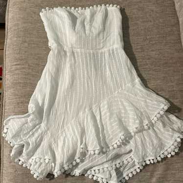 Saints+Secrets White Strapless Dress (size xs)