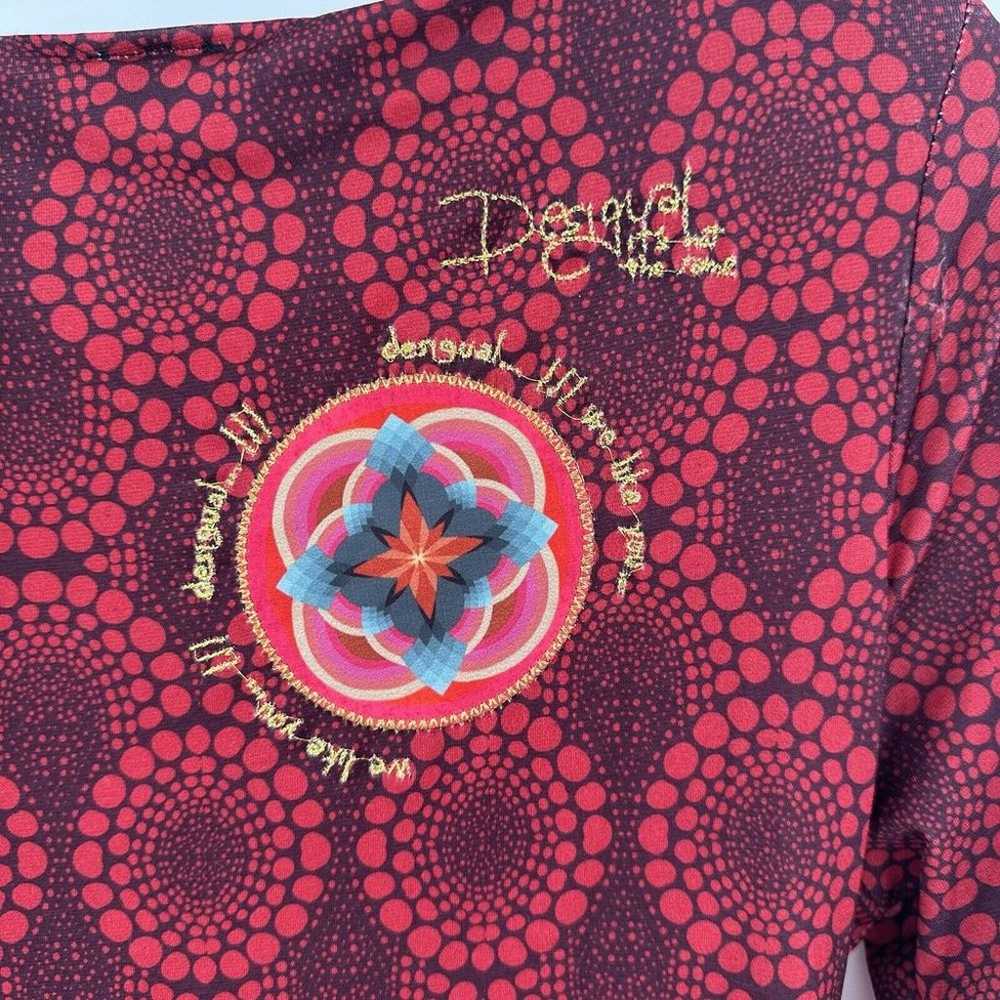 Desigual Multi Color Floral Abstract Long Sleeve … - image 5