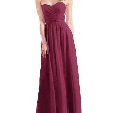 Alfred Angelo Red Y2K Sexy Overlay Strapless Long 