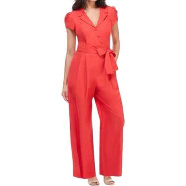Gal Meets Glam Camille Venetian Red Jumpsuit