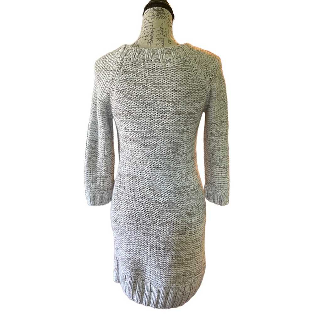 Zara Knit Cream Brown Short Sweater Dress Size Me… - image 3