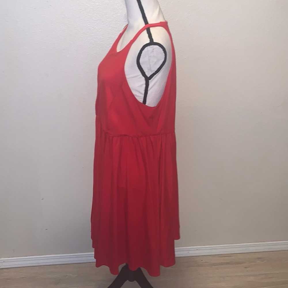 Torrid Red peplum swing midi summer dress - image 4