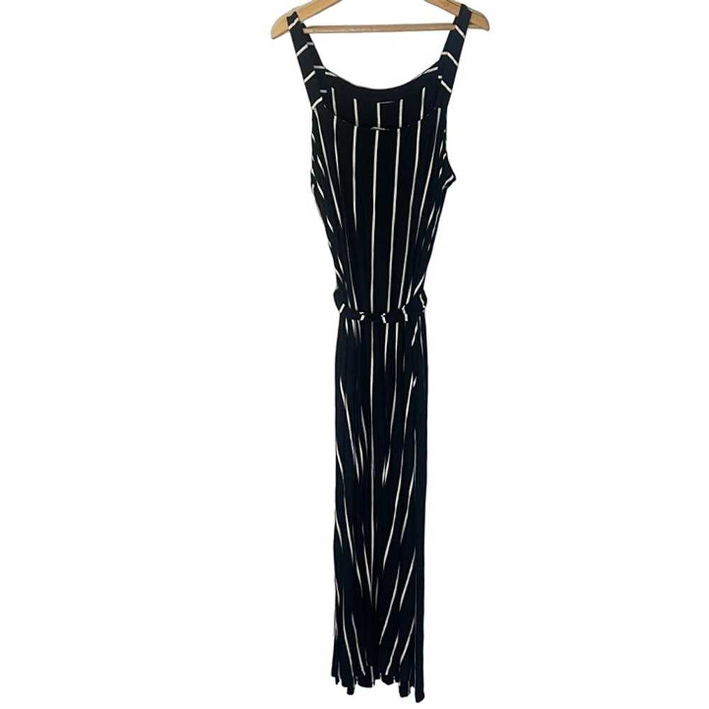 Soma Striped Jersey Maxi Dress Women XXL Black Wh… - image 2