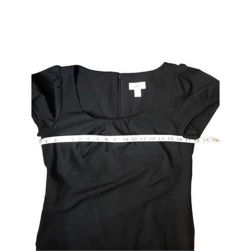 Ann Taylor Black Cap Sleeve Ruffle Shift Dress Ca… - image 10