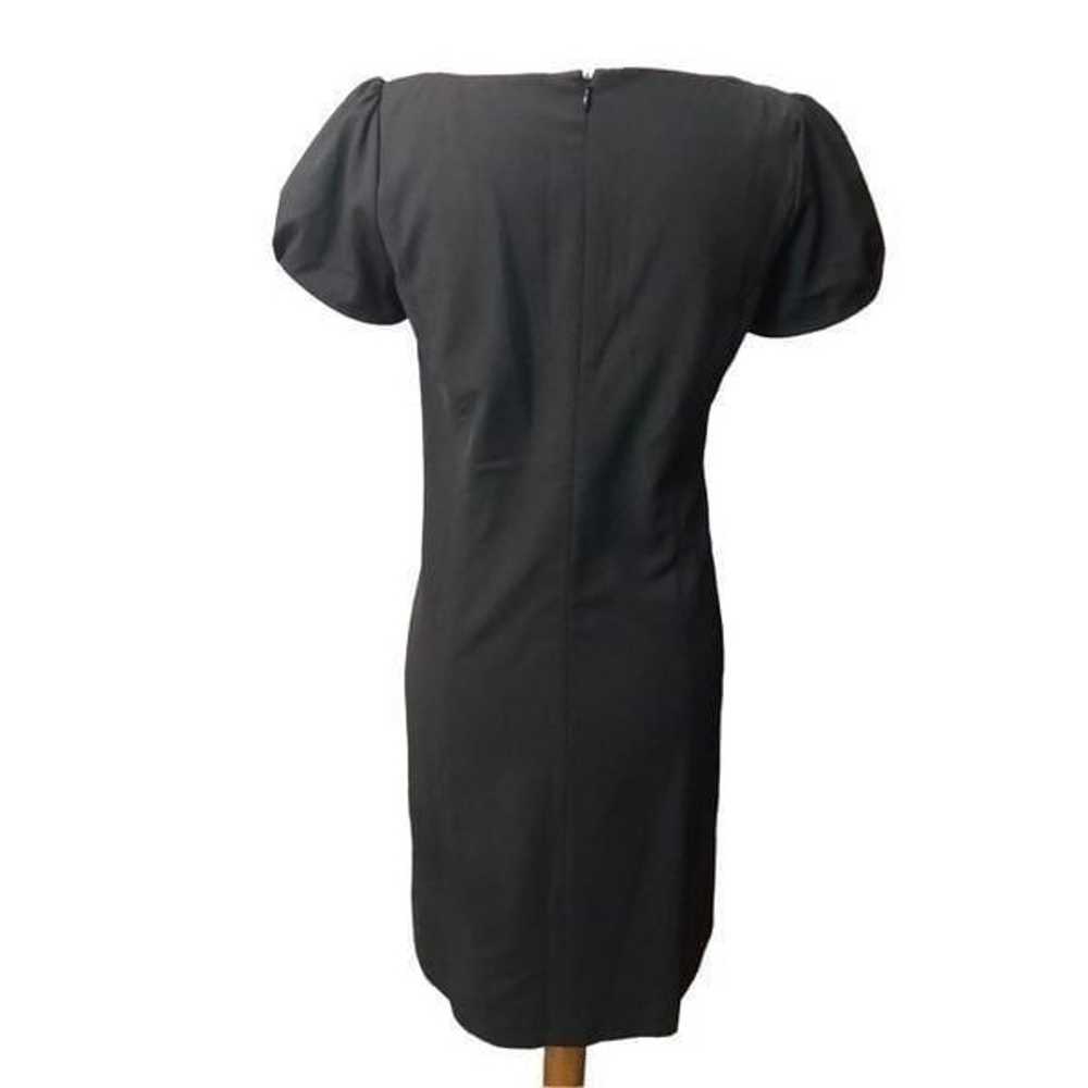 Ann Taylor Black Cap Sleeve Ruffle Shift Dress Ca… - image 6