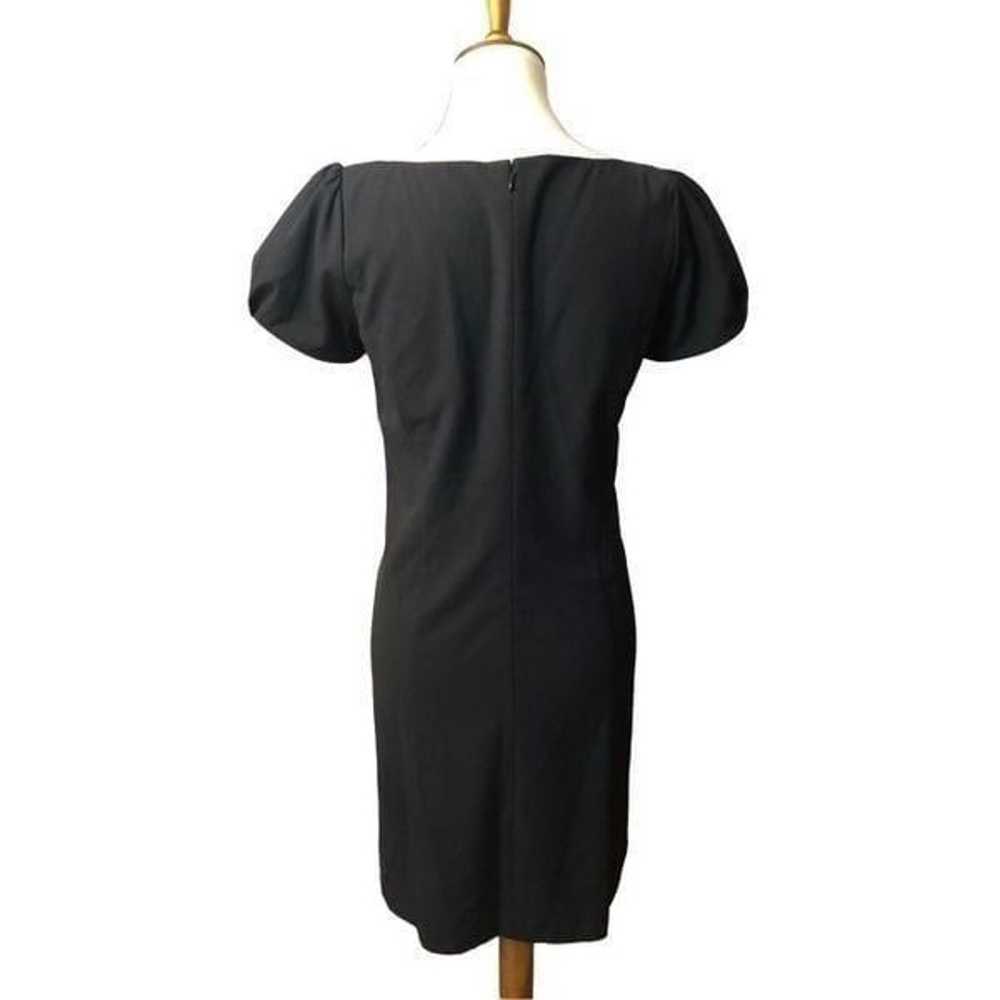 Ann Taylor Black Cap Sleeve Ruffle Shift Dress Ca… - image 7