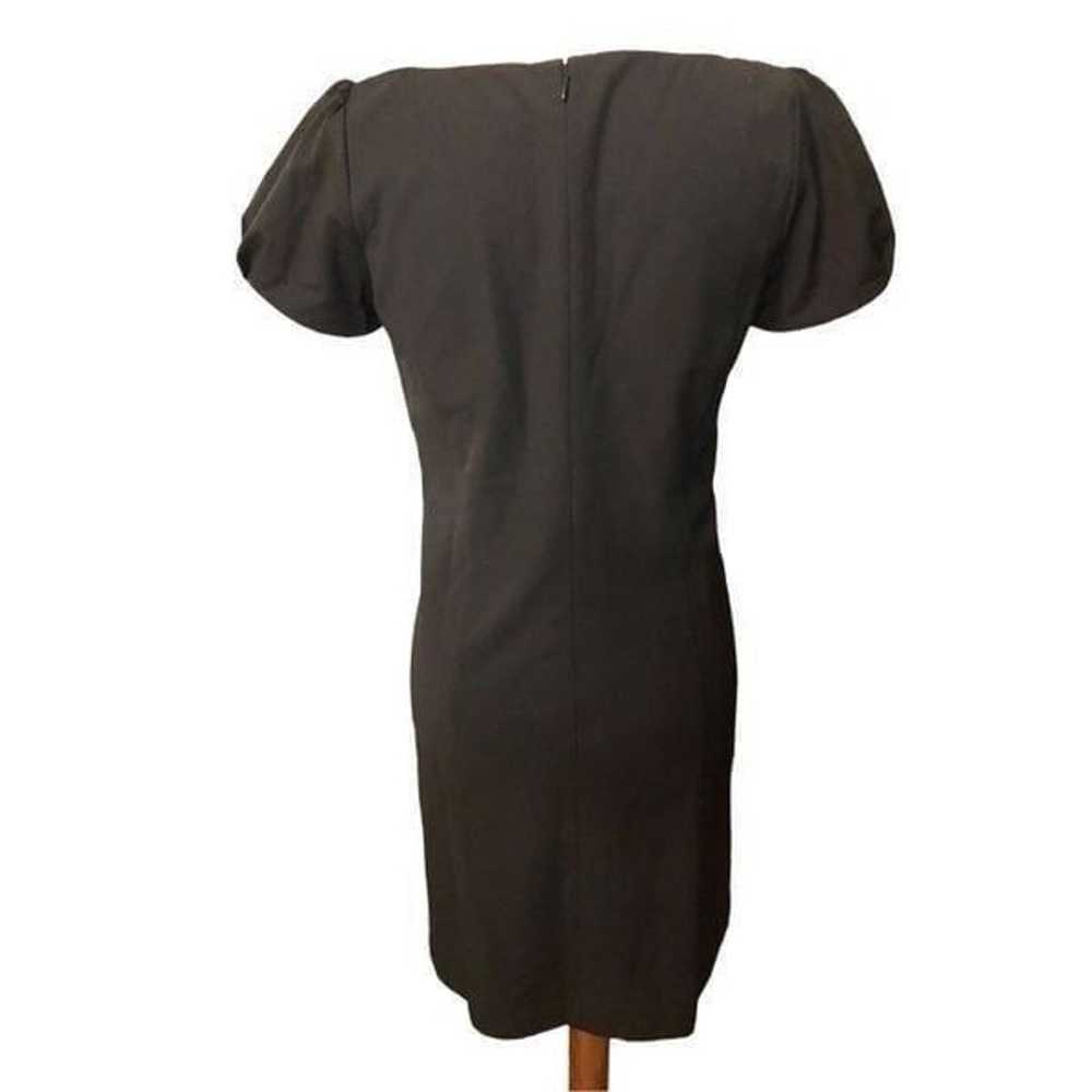 Ann Taylor Black Cap Sleeve Ruffle Shift Dress Ca… - image 9
