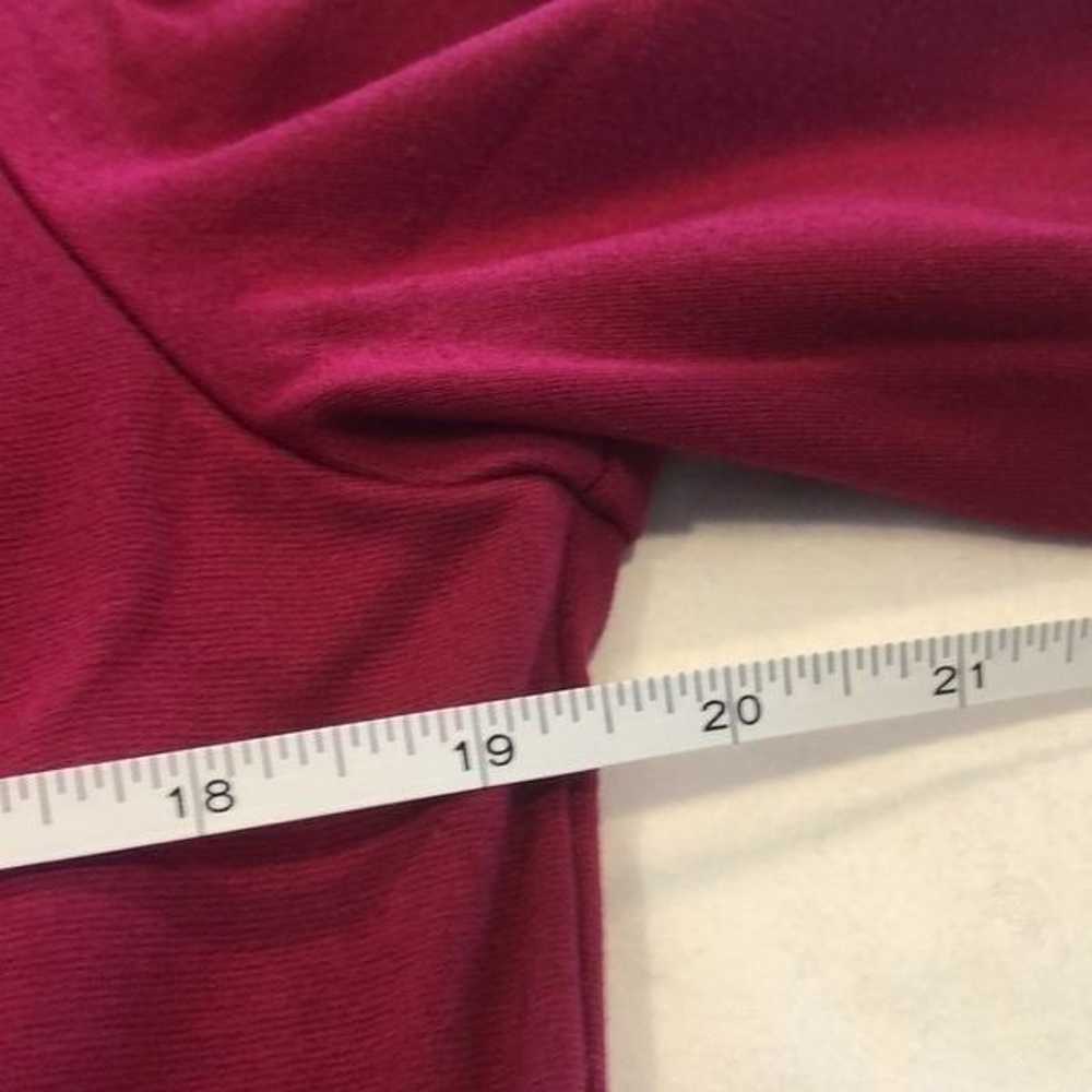 Talbots dress pink red scoop neck back zip 3/4 wi… - image 6