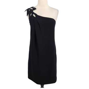 Tibi Asymmetrical One Shoulder Dress 3D Applique M