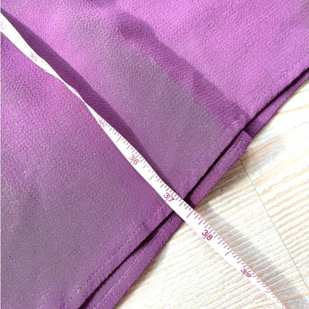 Eileen Fisher Drawstring Waist Shirt Dress | Purp… - image 6