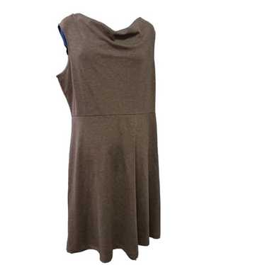 Lands End Dress Solid Brown Sleeveless Work Caree… - image 1