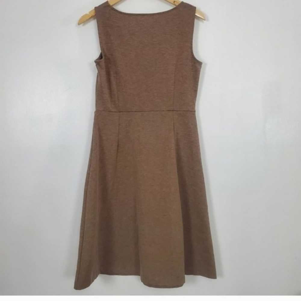 Lands End Dress Solid Brown Sleeveless Work Caree… - image 2