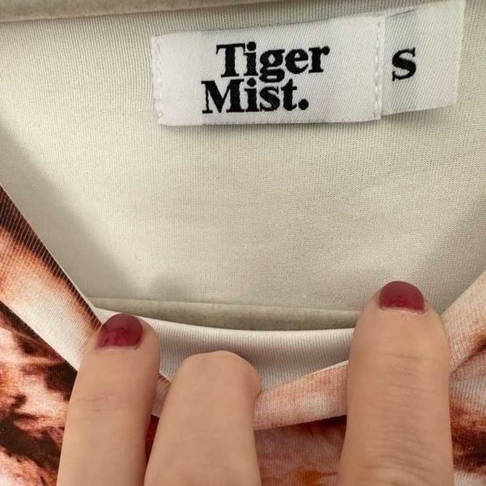 Tiger Mist Riri Brown & Rust Red Print Bodycon Lo… - image 5