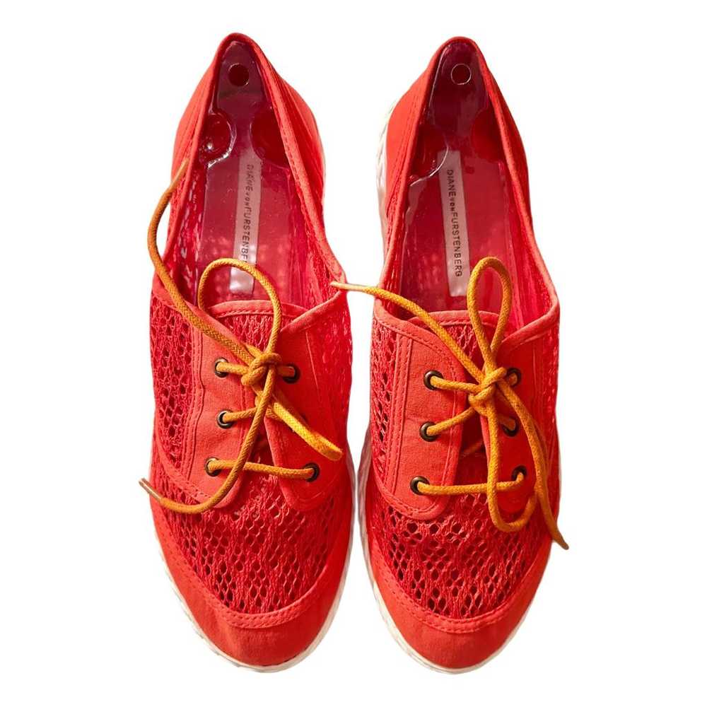 Diane Von Furstenberg Cloth lace ups - image 1