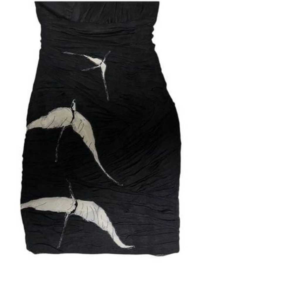 Foley + Corinna black Tulle Dress Flying Birds fi… - image 10