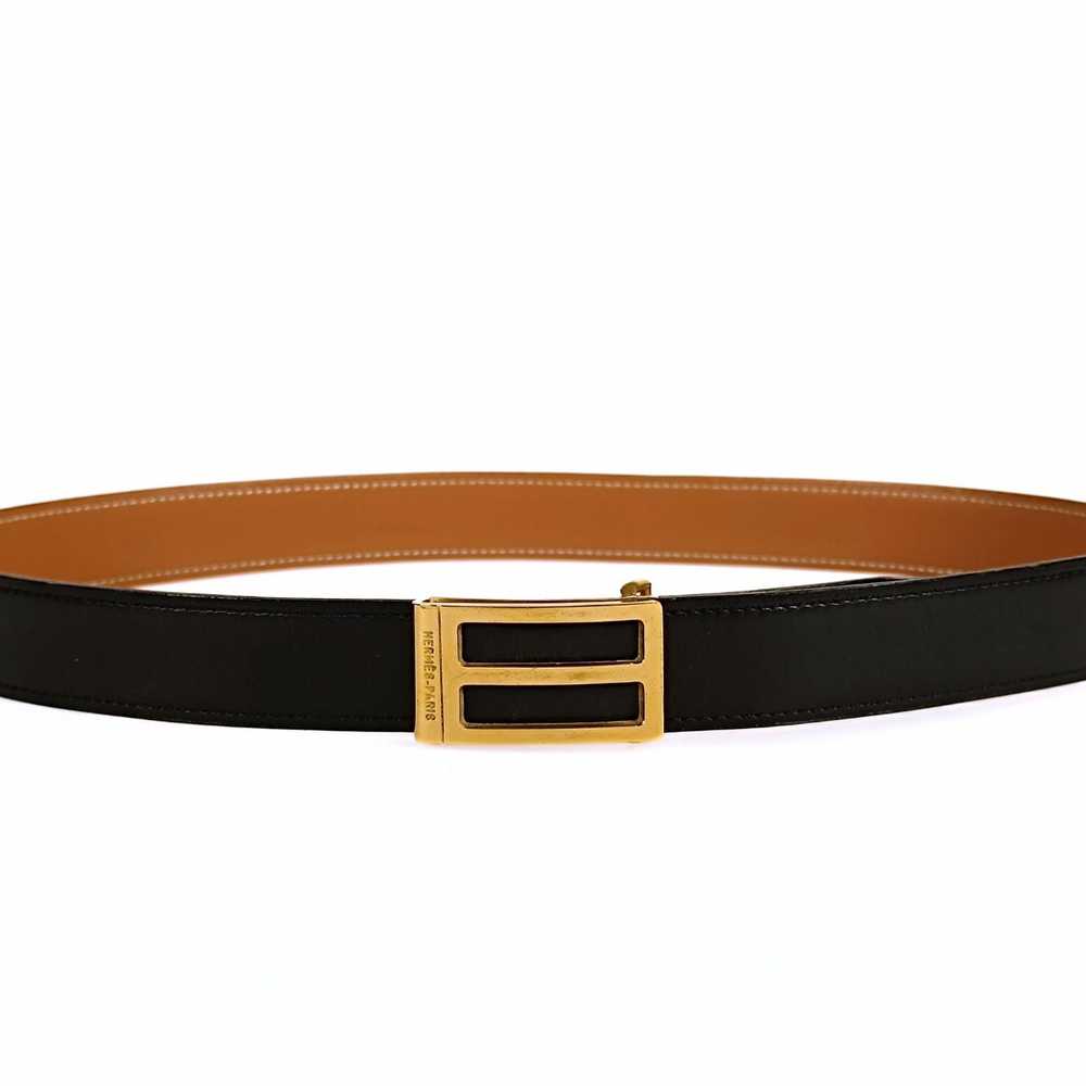 HERMeS Hermes vintage two-tone leather belt from … - image 1