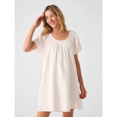 Faherty Annabelle Dress Size M Whisper White