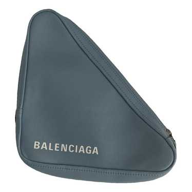 Balenciaga Triangle leather clutch bag - image 1