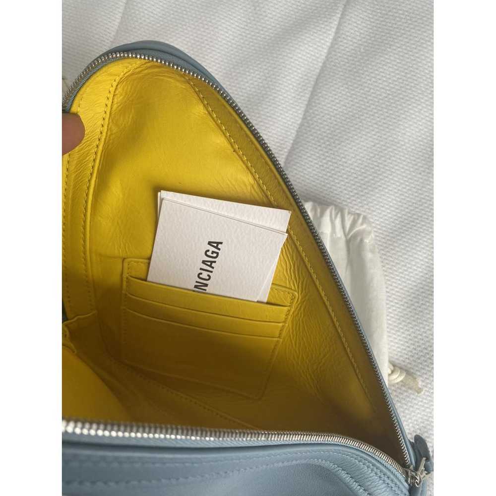 Balenciaga Triangle leather clutch bag - image 2