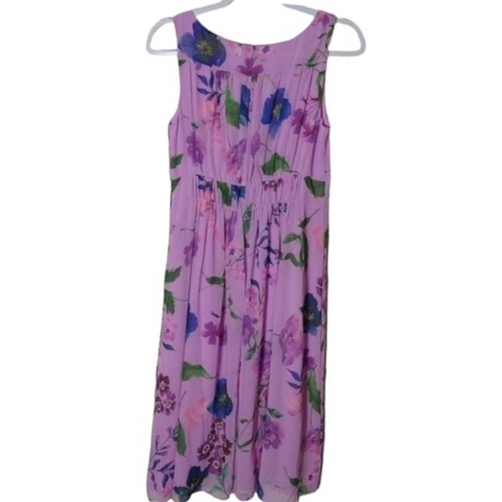 Talbots Dress georgette botanical fit and flare m… - image 2