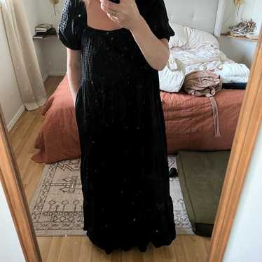 Black Anthropologie Maxi Dress