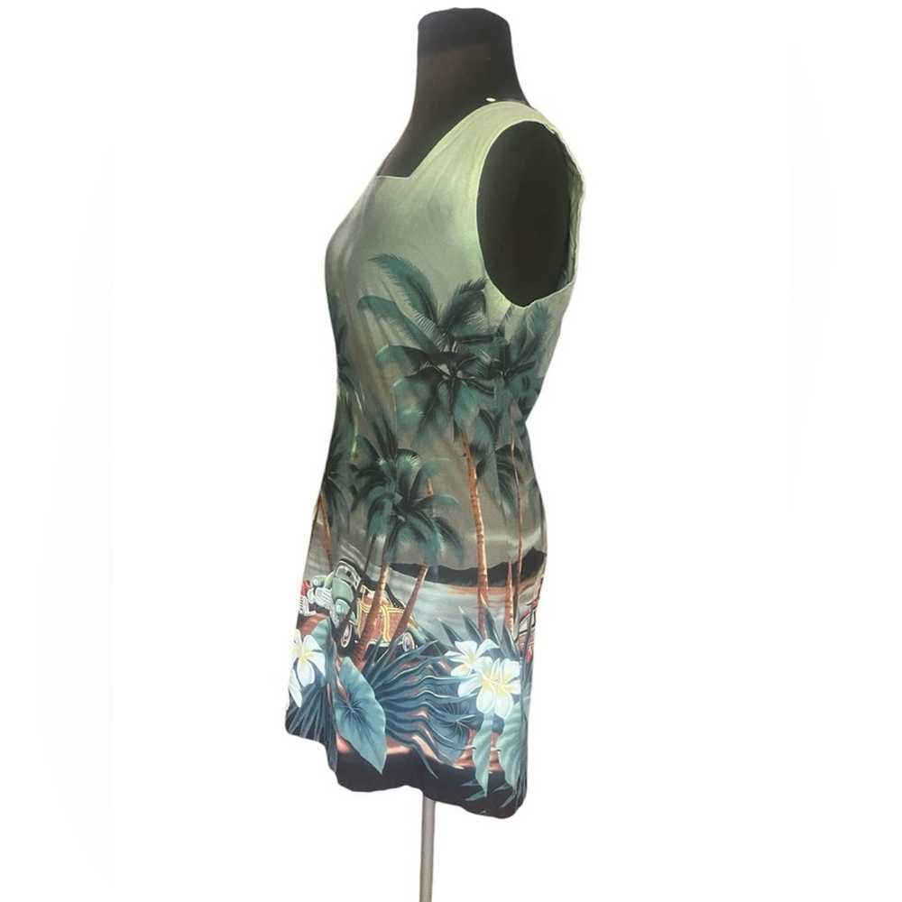 Vtg 90s Shannon Marie Hawaii Square Neck Tropical… - image 2